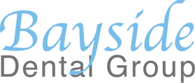The image shows a logo with text that reads BAYSIDE DENTAL GROUP at the top, followed by smaller text that says Dental Group.